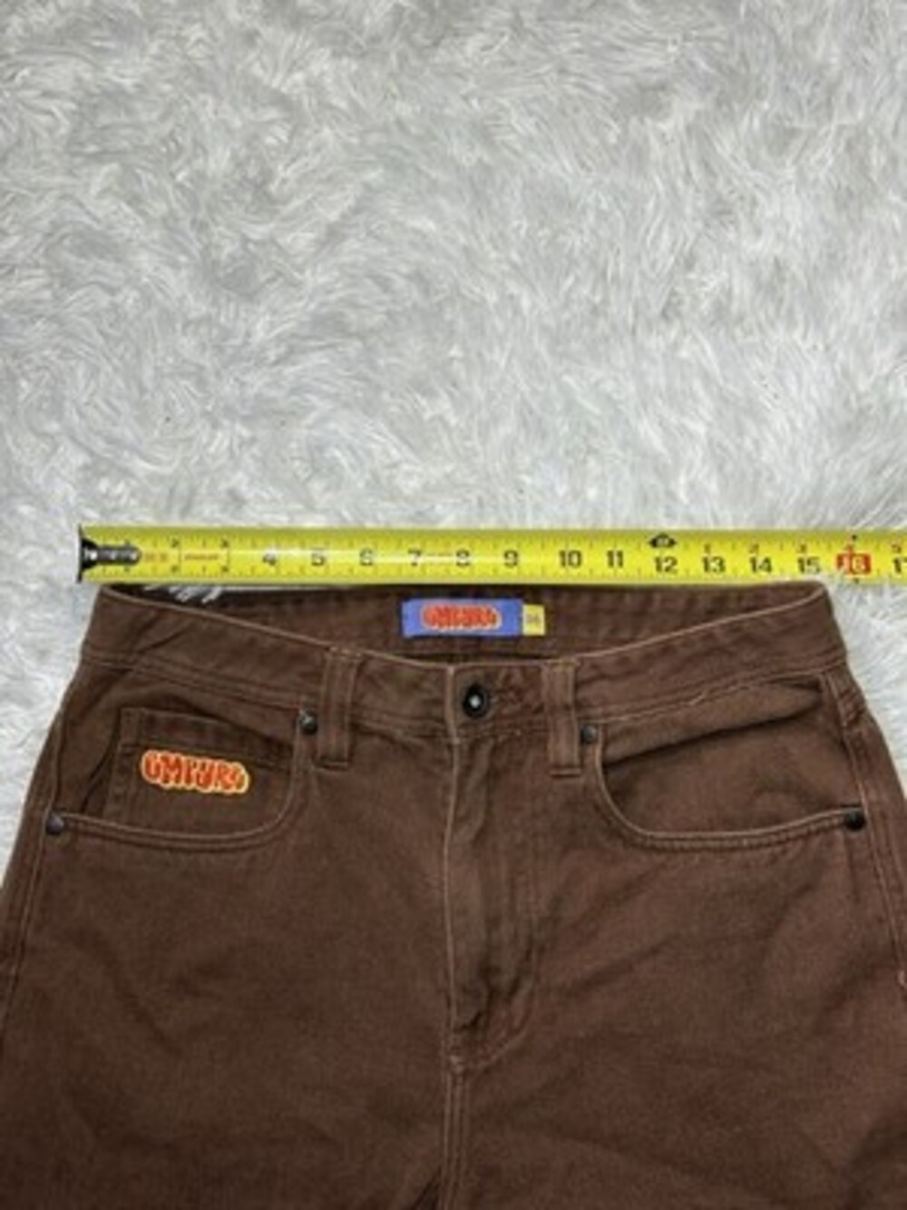 Emprye Baggy Wide Leg Denim Jeans Brown Men’s 30x27 - Picture 4 of 8